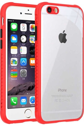 Apple Uyumlu iPhone 6 Kılıf Zore Kaff Kapak Kırmızı