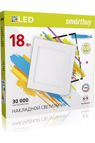 Smartbuy Yüze Monte Aydınlatma Square Sdl 18w / 6500k / Ip40 246885906 Beyaz