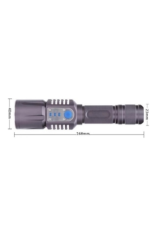 Brs18 Oto Şarjlı T6 Led 3000 Lümen El Feneri