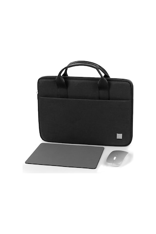 Wiwu Genius Combo Serisi 3in1 15.6 İnç Laptop Çantası & Kablosuz Mouse & Mouse Pad Set Siyah