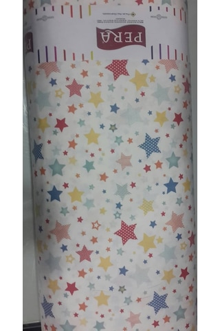 Akfil Poplin Nevresimlik Kumaş Çok Amaçlı En 240 Yıldız Desenli (461579392)
