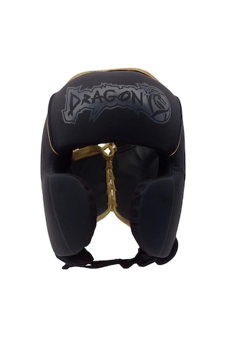 Dragondo 11746-p Yanakları Korumalı Kask Siyah - Altın