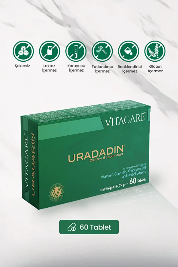 Uradadın 60 Tablet Çörekotu, Turna Yemişi, Q10 Ve C Vitamin İçeren Takviye Edici Gıda