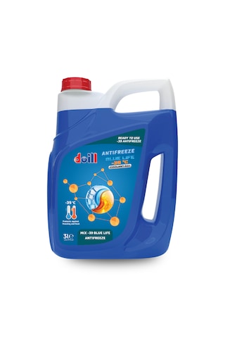 Doill -39 / -40 Derece Hazır Karışım Mavi Antifriz - G11 3 L