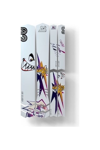 Springsun Enlee Bisiklet Koruma Şeritleri - Su Geçirmez, Çizilmeye Dayanıklı, Kişiselleştirilebilir Bisiklet Aksesuarları Köpekbalığı Desenli