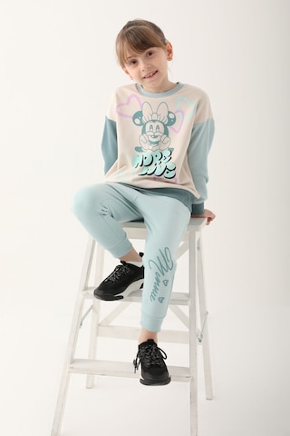 Minnie Mouse Bej Kız Çocuk Eşofman Takımı Bej