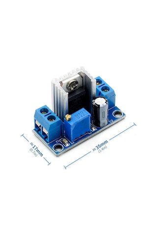 Alkatronik-Lm317 Modül Dc Lineer Regulatör 2A Voltaj Düşürücü