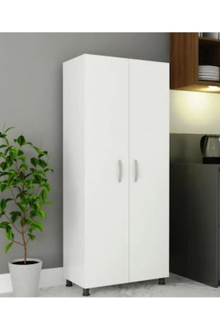 Pera Tamamı MDF Çok Amaçlı 4 Bölmeli 2 Kapaklı Dolap
