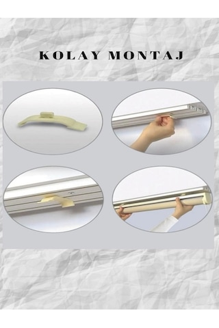 Kalın Ithal , Ekru Mat Beyaz Zebra Stor Perde , Güneşlik Perde Etek Düz, Alüminyum Kasa,metal Ayak Ekru