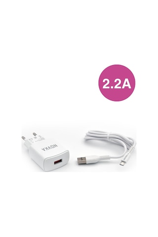 Novka NVK09 Micro Usb Girişli 2.2 A Şarj Cihazı