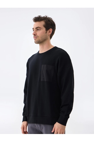 Isaora Performance Cotton Erkek Black Sweat Isr8113-0 Siyah