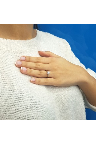 Lova F Renk 0,46 Karat Pırlanta Tektaş Yüzük - Idl - 1030184