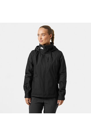 Helly Hansen Crew Hooded Midlayer 2.0 Kadın Siyah Kapüşonlu Mont Siyah