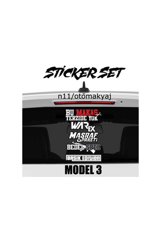 Araba Cam Yazıları - Arka Cam Sticker Türkçe Yazı