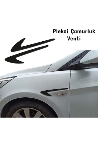 Üniversal Çamurluk Venti Sağ - Sol Parlak Siyah Pleksi Vent