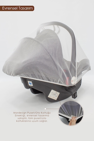Mordesign Bebek Lüx Puset/oto Koltuk Sinekliği, Sahra Serisi Byz