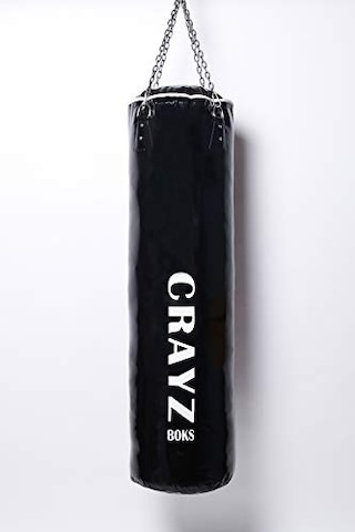 120x35 Cm İçi Boş Boks Kum Torbası + Tavan Askı Aparatı Açık Bej