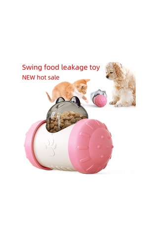 Hangfox Kedi Köpek Oyuncağı: Zekice Yavaş Yeme Leakage Topu - Elektriksiz, Dayanıklı Ve Etkileşimli Pembe