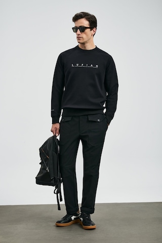 Lufian Erkek Cooper Sweatshirt 112030177 Siyah Siyah