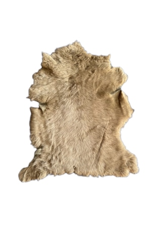 Naturel Uzun Tüylü Koyun Postu - Doğal Post Paspas Vizon