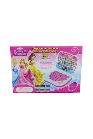 Princess Eğitici Oyuncak Bilgisayar Oyuncak Laptop Türkçe İngiliz