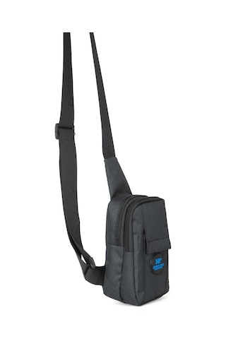 Newish Polo Body Bag Çapraz Göğüs Ve Sırt Çantası Telefon Bölmeli Siyah
