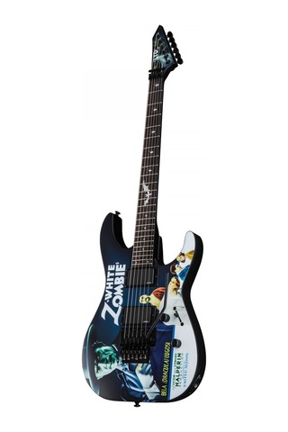 Esp Ltd Lkhwz White Zombie Kirk Hammett Signature Elektro Gitar Bela Lugosi Grafikli Koleksiyonluk Model