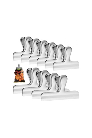 Paslanmaz Çelik Sızdırmazlık Klipsleri, 10'lu Paket, Ev, Mutfak Ve Ofis İçin İdeal B Diğer