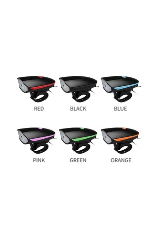 Ranyeek Usb Şarjlı Bisiklet Ön Farı Ve Korna Seti - Gece Sürüşü İçin Su Geçirmez, Yüksek Parlaklık, 3 Işık Modu, 120db Sesli Uyarı Siyah