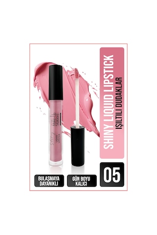 New Well Make Up Station Shiny Liquid Lipstick Ruj 05