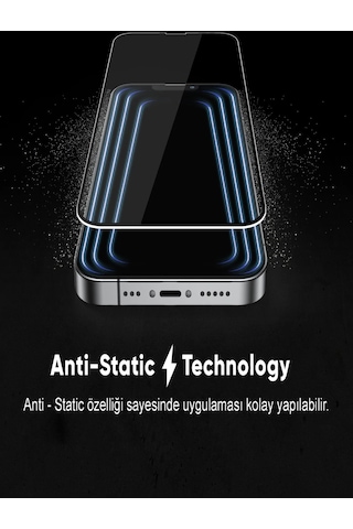 Xiaomi Uyumlu Redmi 12c Tam Kaplayan Anti Statik Dayanıklı Süper Cam Ekran Koruyucu