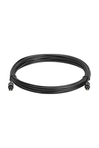Optik Ses Kablosu Toslink - Toslink 3 Metre Ywl2.2 Dijital Audio Fiber Optik Kablo Tv Soundbar Hoparlör Ses Sistemleri İçin Optik Bağlantı Kablosu Zr146 Siyah 3 Metre