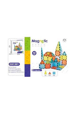 Magnetic Imagination - 43 Parça Yaratıcı Manyetik Yapım Seti