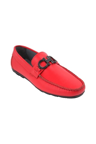 13157 Kırmızı Loafer Ayakkabı 001