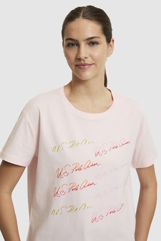 U.S. Polo Assn. U.s. Polo Assn. Kadın Açık Pembe Tişört 50323561-vr078 Acık Pembe