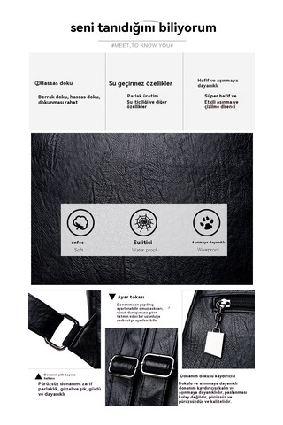 Ebedi Şans Büyük Kapasiteli Hırsızlığa Karşı Sırt Çantası-kahvere Kahverengi