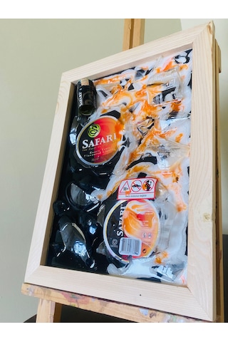 Epoksi Tablo Safari Kırık Şişe Sanatı