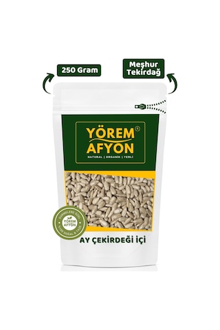 Tekirdağ Yöresinden Yüksek Lifli Vegan Dostu Tuzsuz Çiğ Ay Çekirdeği Içi Helianthus Annuus 250gr