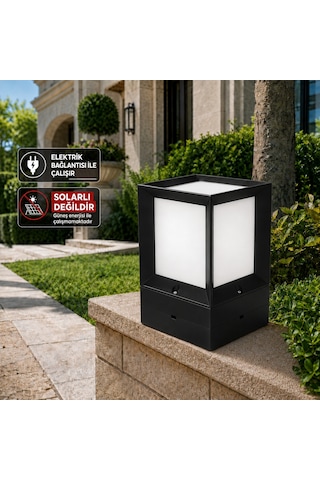 Mini Ultra Set Üstü Dış Mekan Bahçe Armatürü – E27 Duy, IP54, UV Korumalı, Elektrik Bağlantılı