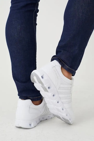 Papucumun Dünyası Erkek Sneaker Anatomik Comfort Taban Koşu Yürüyüş Spor Ayakkabısı Beyaz