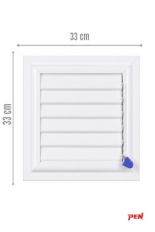 Alüminyum Banyo Wc Havalandırma Menfezi 33x33 Beyaz Seri