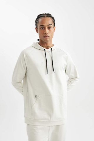 DeFactoFit Standart Fit Kapüşonlu Cepli Skuba Dalgıç Kumaş Sporcu Sweatshirt D1950AX24AUBG721