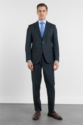 İmza Lacivert Mono Yaka Esnek Bel 6 Drop Comfort Fit Tam Astar Esnek Takım Elbise 1001260151