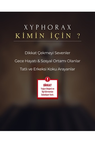 Xyphorax Kalıcı Niche Erkek Parfüm Edp 50 Ml Baharatlı & Odunsu 3.5 Mevsim Aromatik - Odunsu