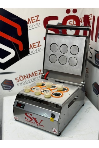 Sönmez Vakum 70 Mm Sos Kabı Yapıştırma Kapatma Makinesi Dürüm Sosu Paketleme Makinası