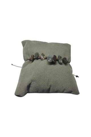 Doğal Taş Bileklik Hint Akik Taşı Bileklik Ayarlanabilir İpli Think Who Taş Kristalize Kırık Taş Şifalı Bileklik Çok Renkli