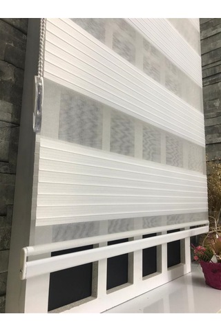 Pliseli Stor Zebra Perde Ekru Stb481-d Ekru
