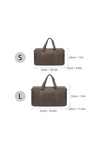 Seyahat Spor Çantası Büyük Kapasiteli Kanvas Seyahat Large Siyah Siyah