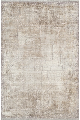Matris Mı002b Bej Halı Modern Pamuk Taban Akrilik Tozuaz Salon Yatak Odası Koridor Halısı-1329