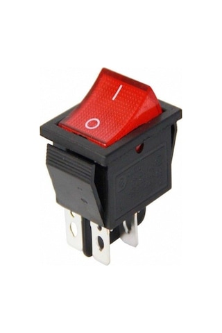 Ayt Ic-104c Geniş Işıklı 4p Açma Kapama On Off Anahtar Aç Kapa Düğme Buton